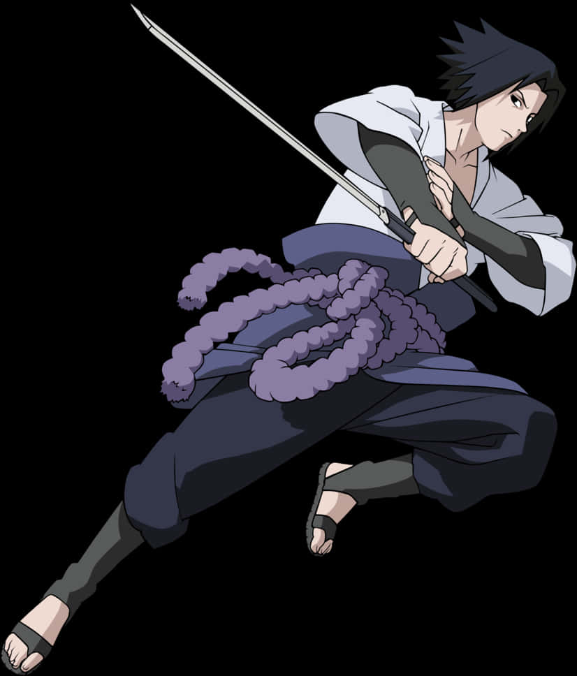 Sasuke Uchiha Aksiyon Pozu Duvar Kağıdı