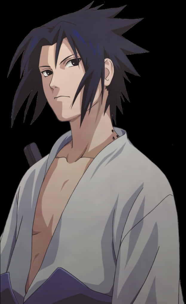 Sasuke Uchiha Anime Portresi Duvar Kağıdı