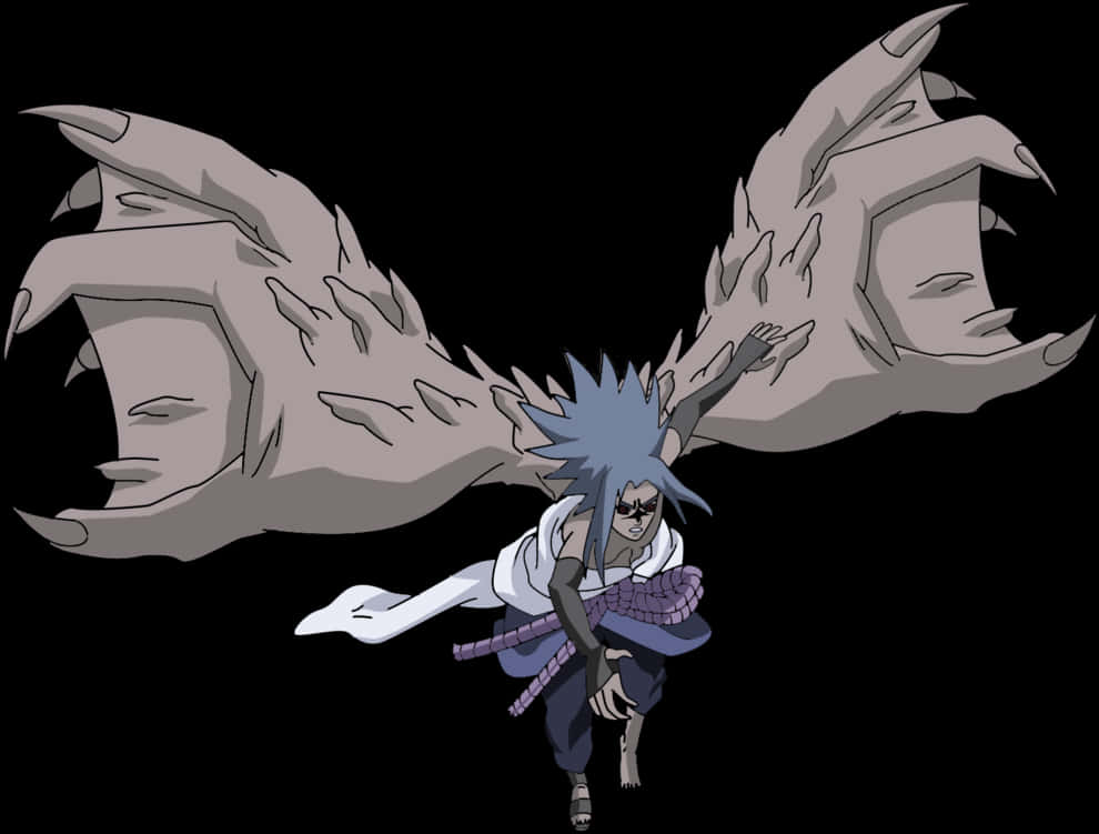 Sasuke Uchiha Lanetli Mühür Dönüşümü Duvar Kağıdı
