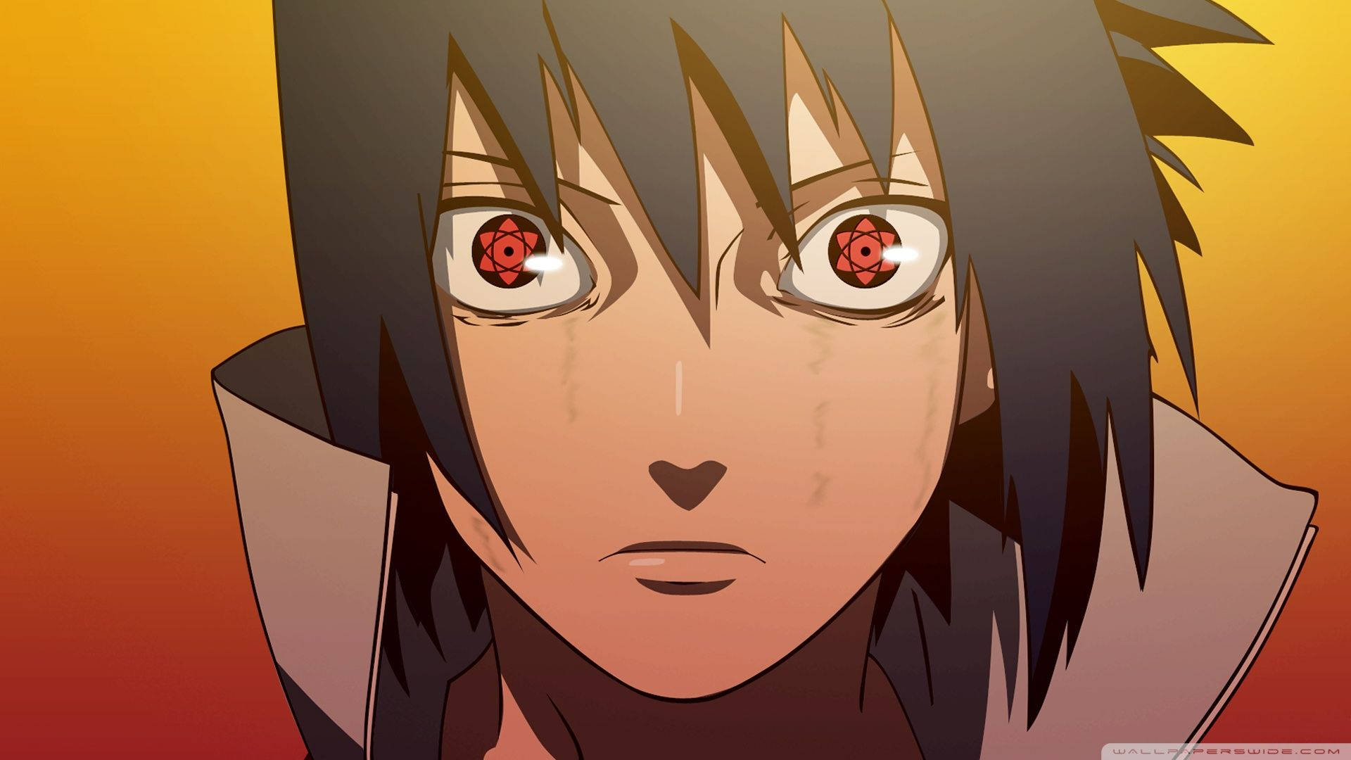 Sasuke Uchiha'nın Mangekyou Sharingan'ının Gücünü Serbest Bırakmak Duvar Kağıdı