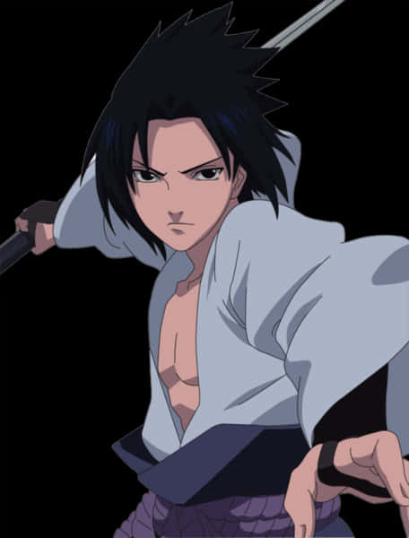 Sasuke Uchiha Savaşa Hazır Duvar Kağıdı