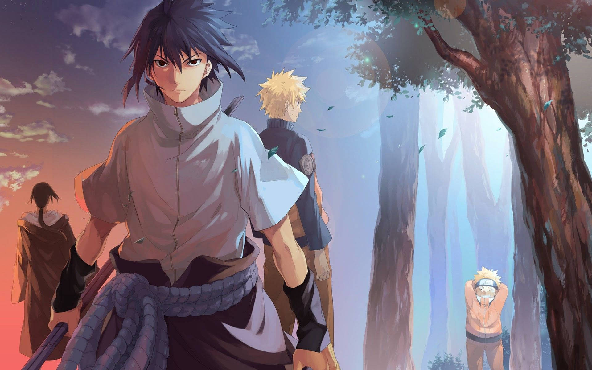 Sasuke ve Itachi - Uchiha Kardeşler Duvar Kağıdı