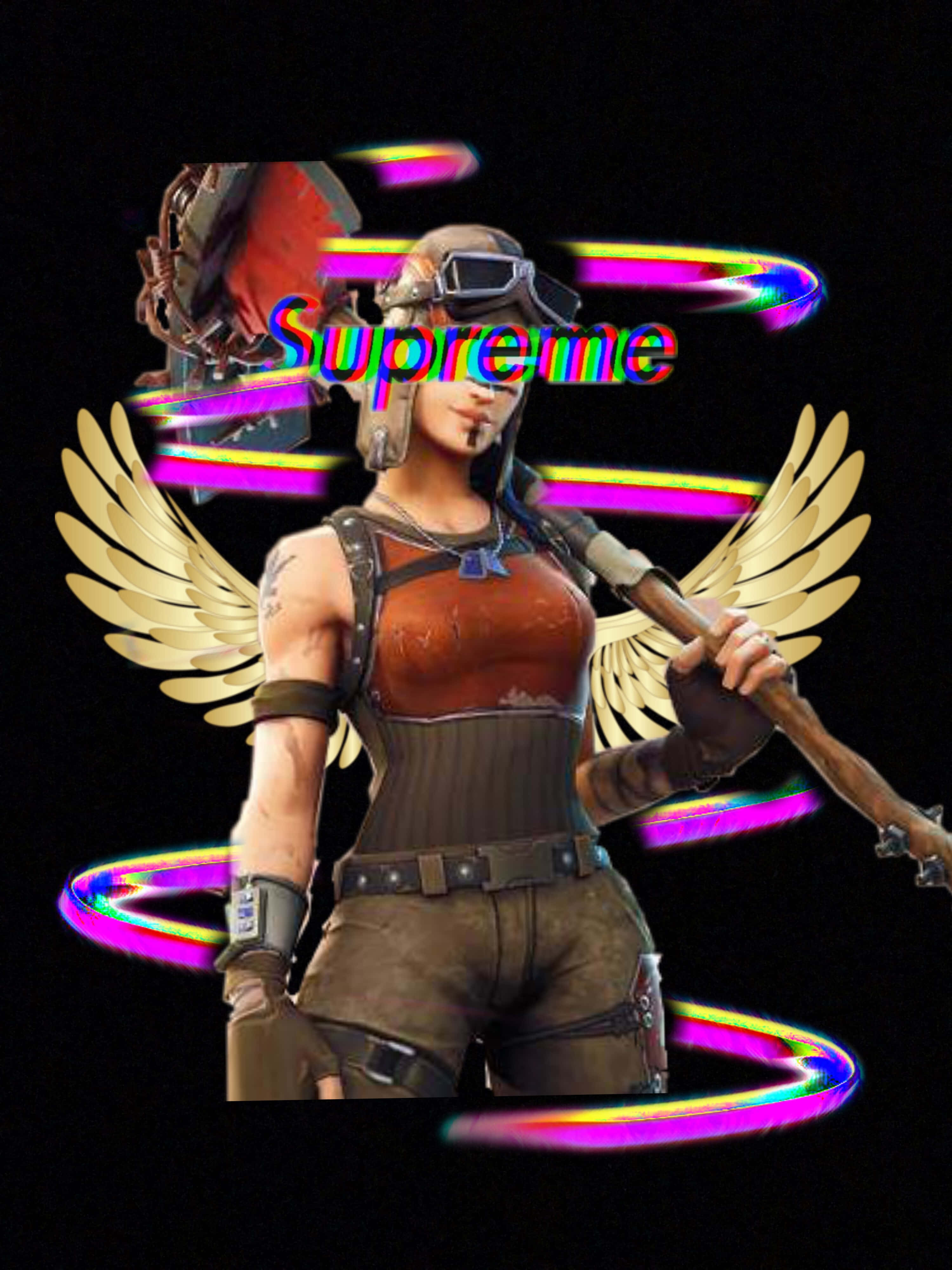 Savaşçı ruhunu Supreme Fortnite ile serbest bırak Duvar Kağıdı