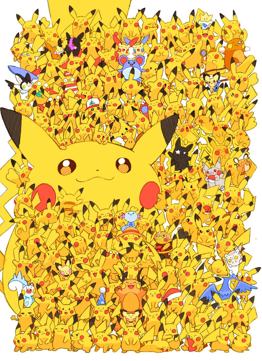 Sayısız Pikachu iPhone Duvar Kağıdı