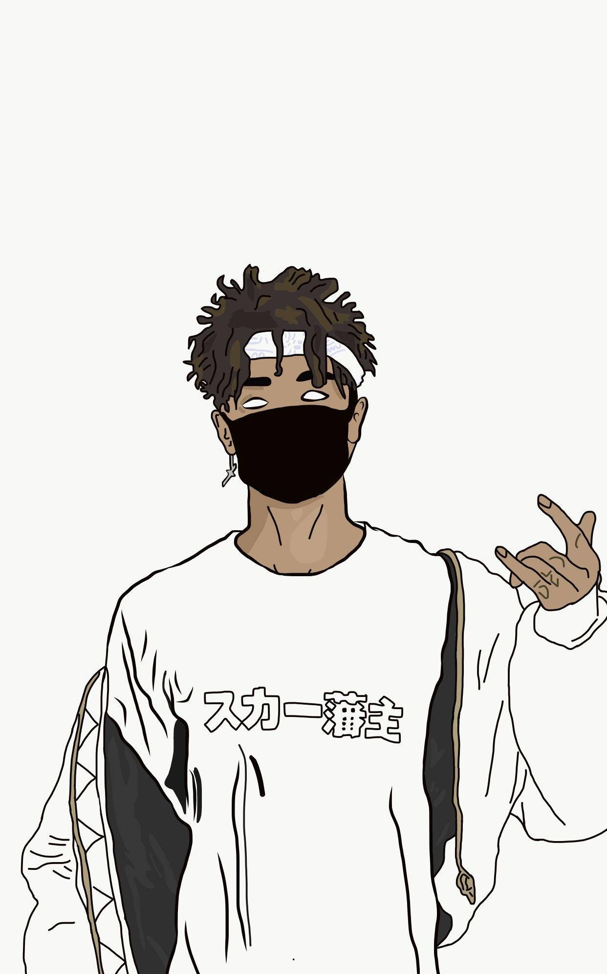 Scarlxrd Beyaz Estetik Duvar Kağıdı