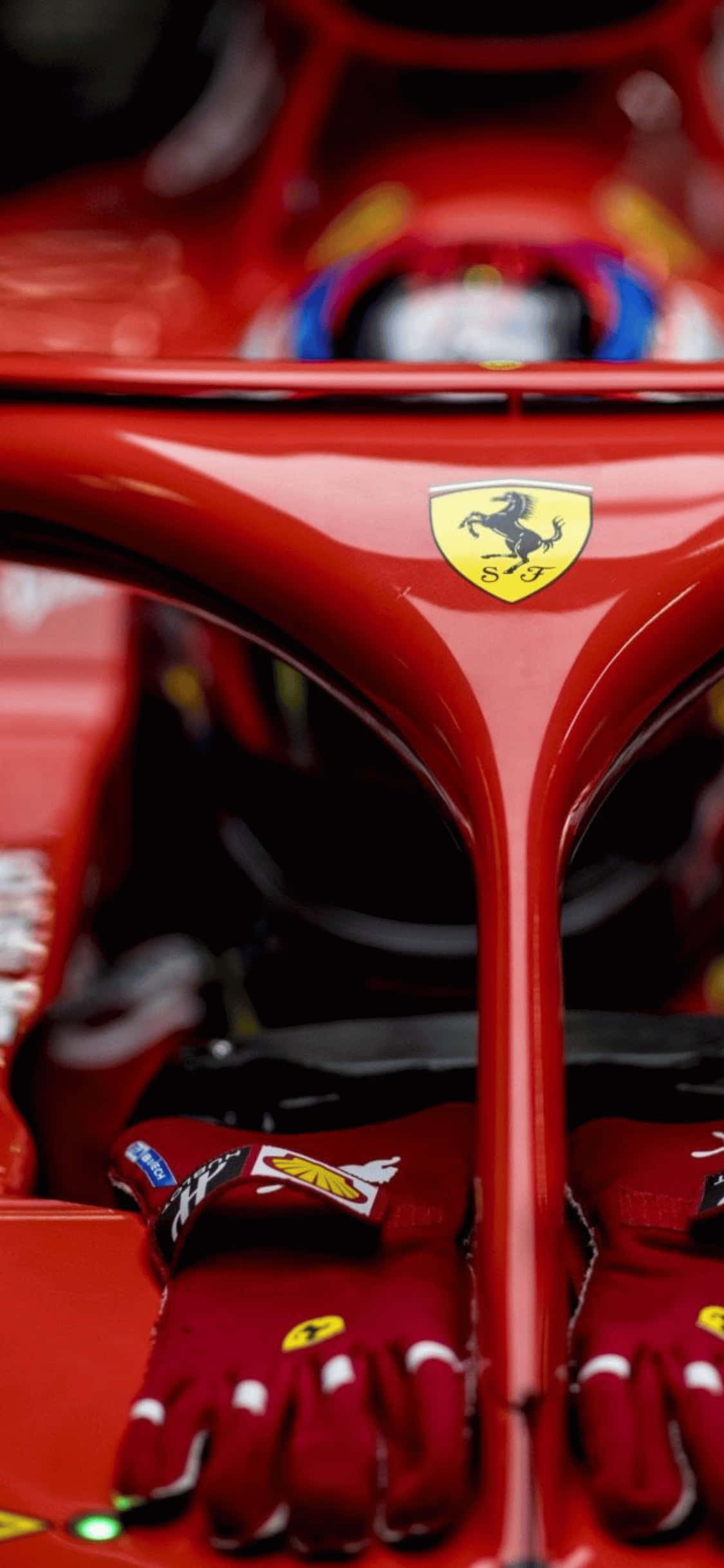Scuderia Ferrari Logosu iPhone Xs F1 2018 Arkaplanı Duvar Kağıdı