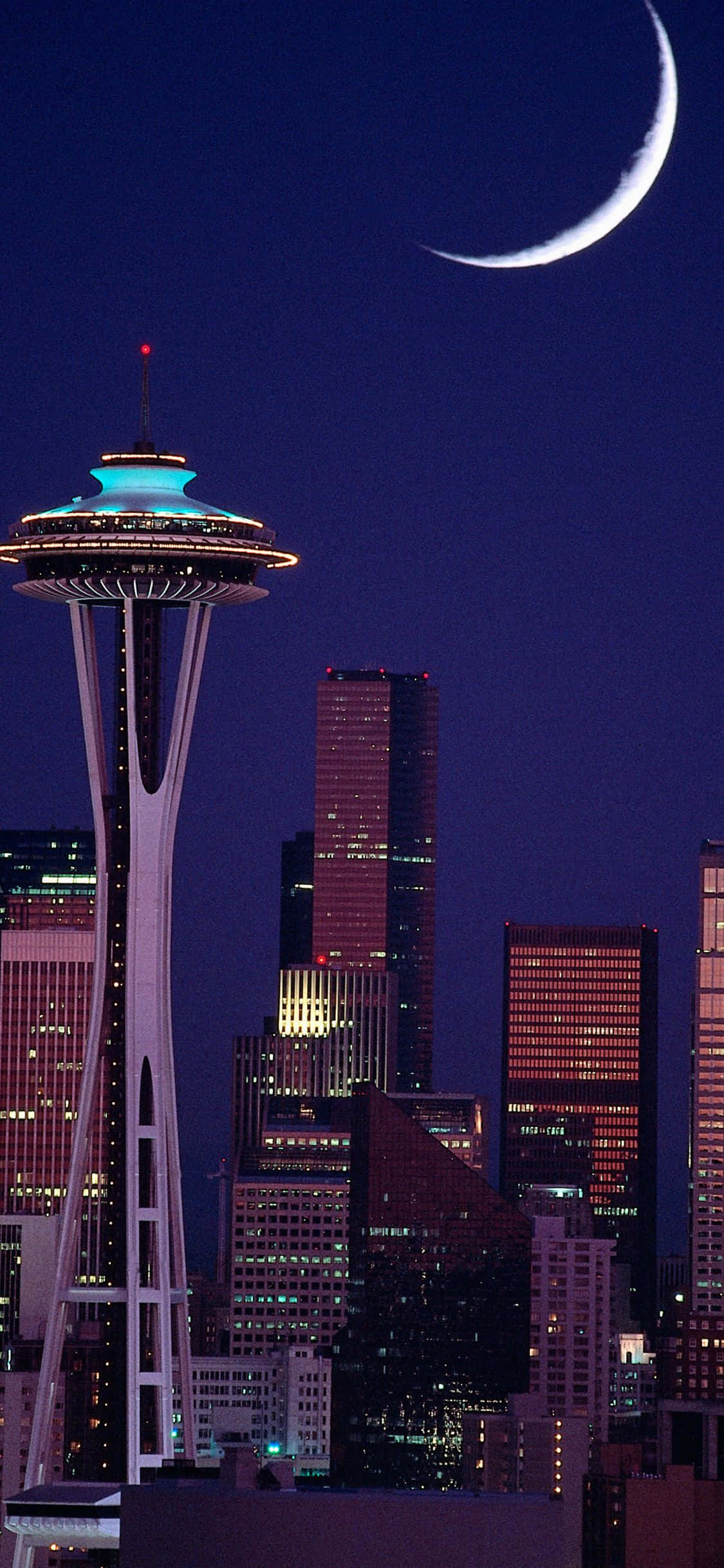 Seattle'ın kıyıdan büyüleyici manzarası Duvar Kağıdı