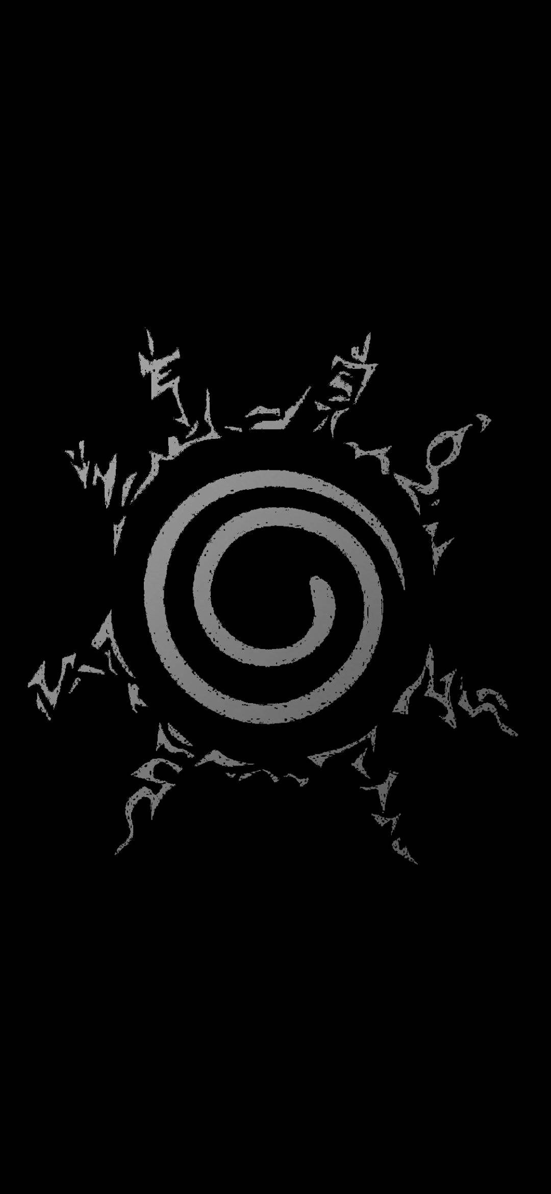 Sekiz Trigram Mühürleme Stili Naruto Siyah Duvar Kağıdı