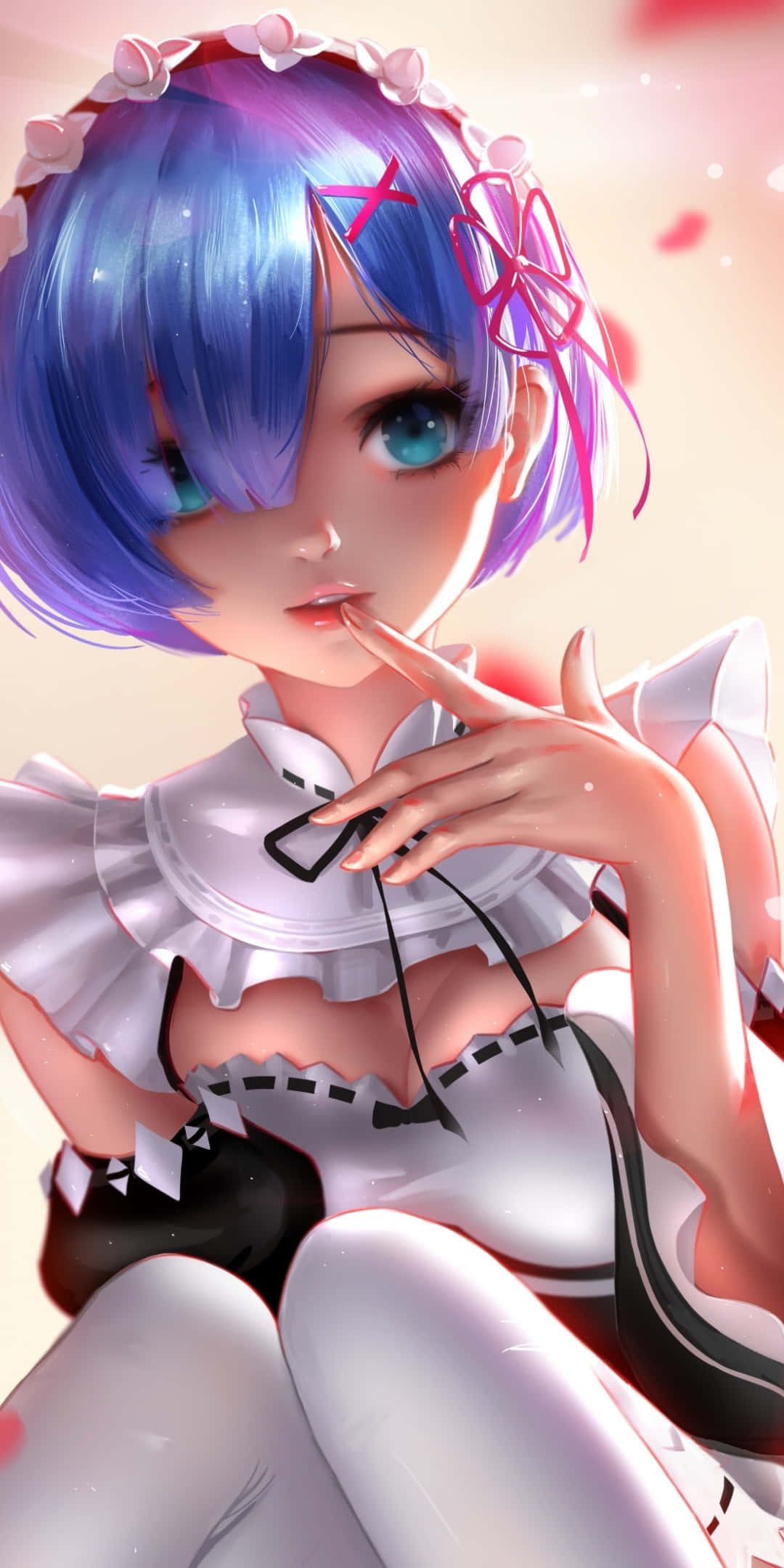 Seksi Anime Rem Re:Zero Hizmetçi Duvar Kağıdı