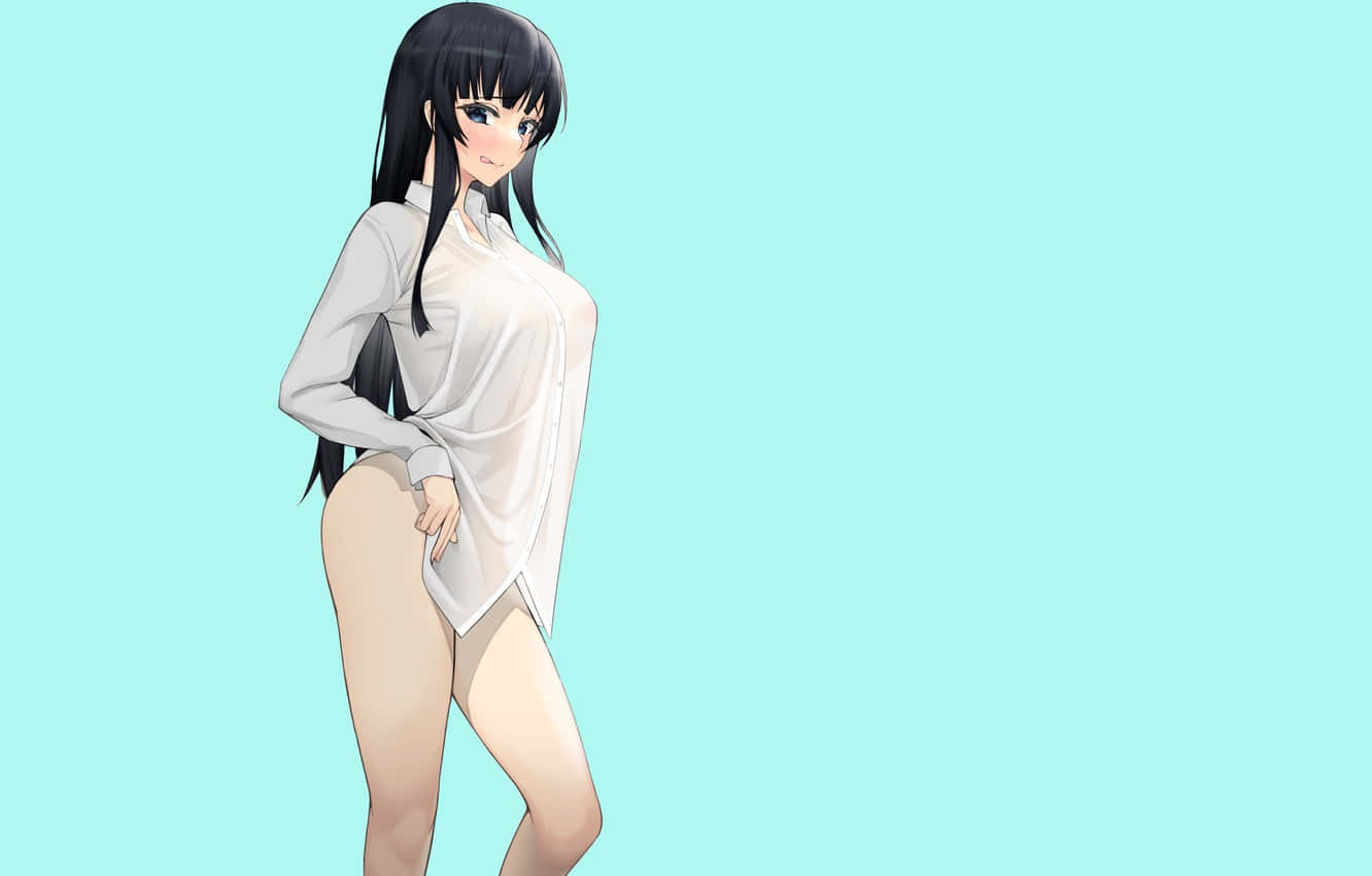 Seksi Poz Veren Sıcak Anime Kızı Duvar Kağıdı