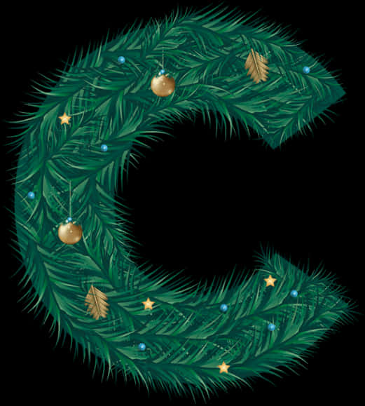 Şenlikli Noel Çelengi Grafiği Duvar Kağıdı