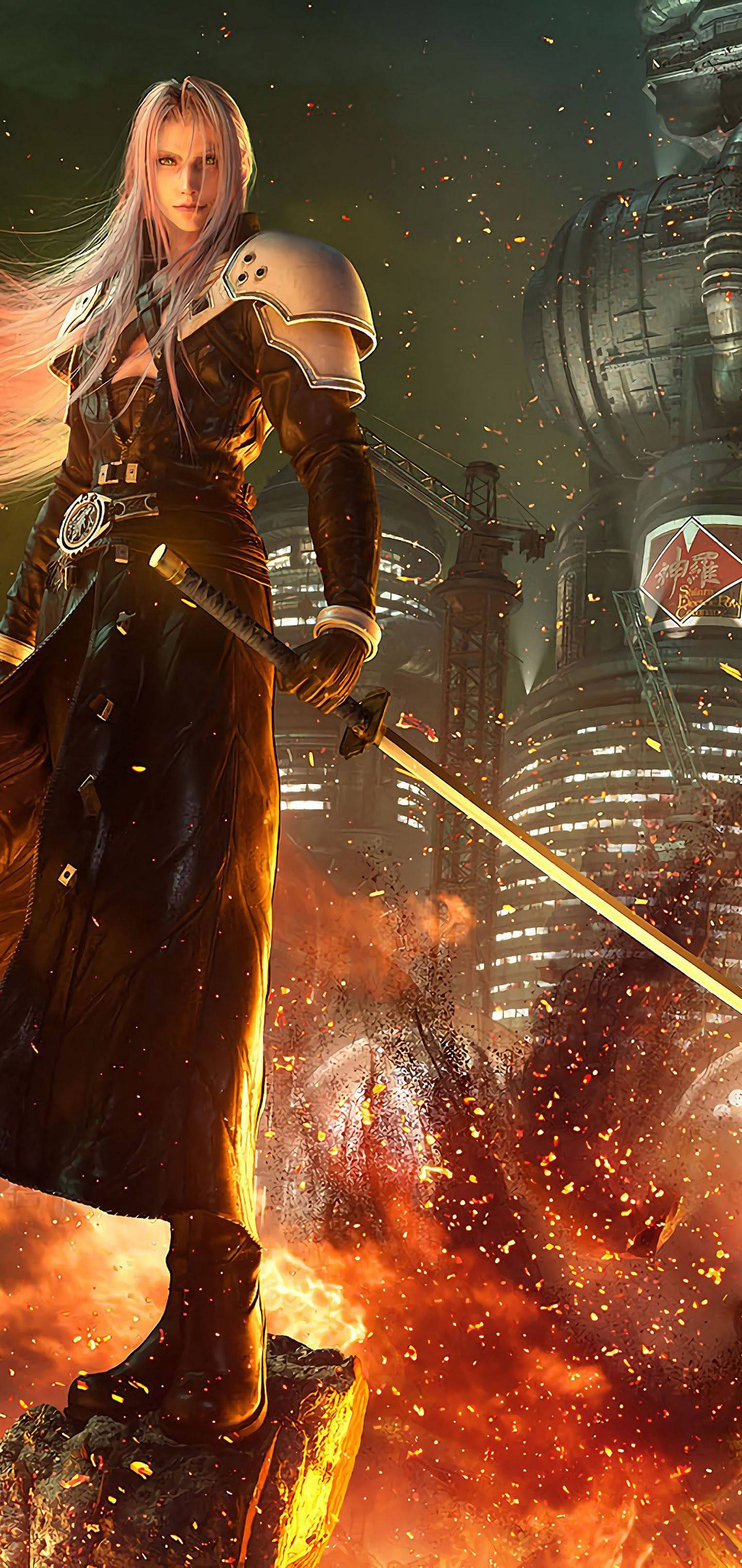 Sephiroth Detaylı Dijital İllüstrasyon Duvar Kağıdı