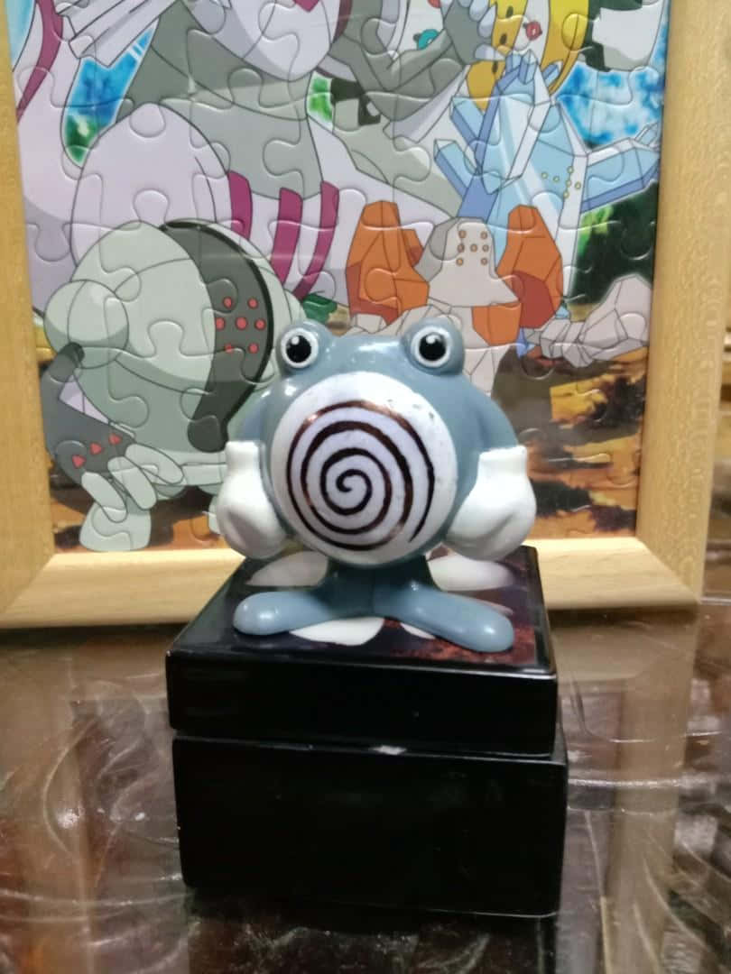 Seramik Poliwhirl Heykeli Duvar Kağıdı
