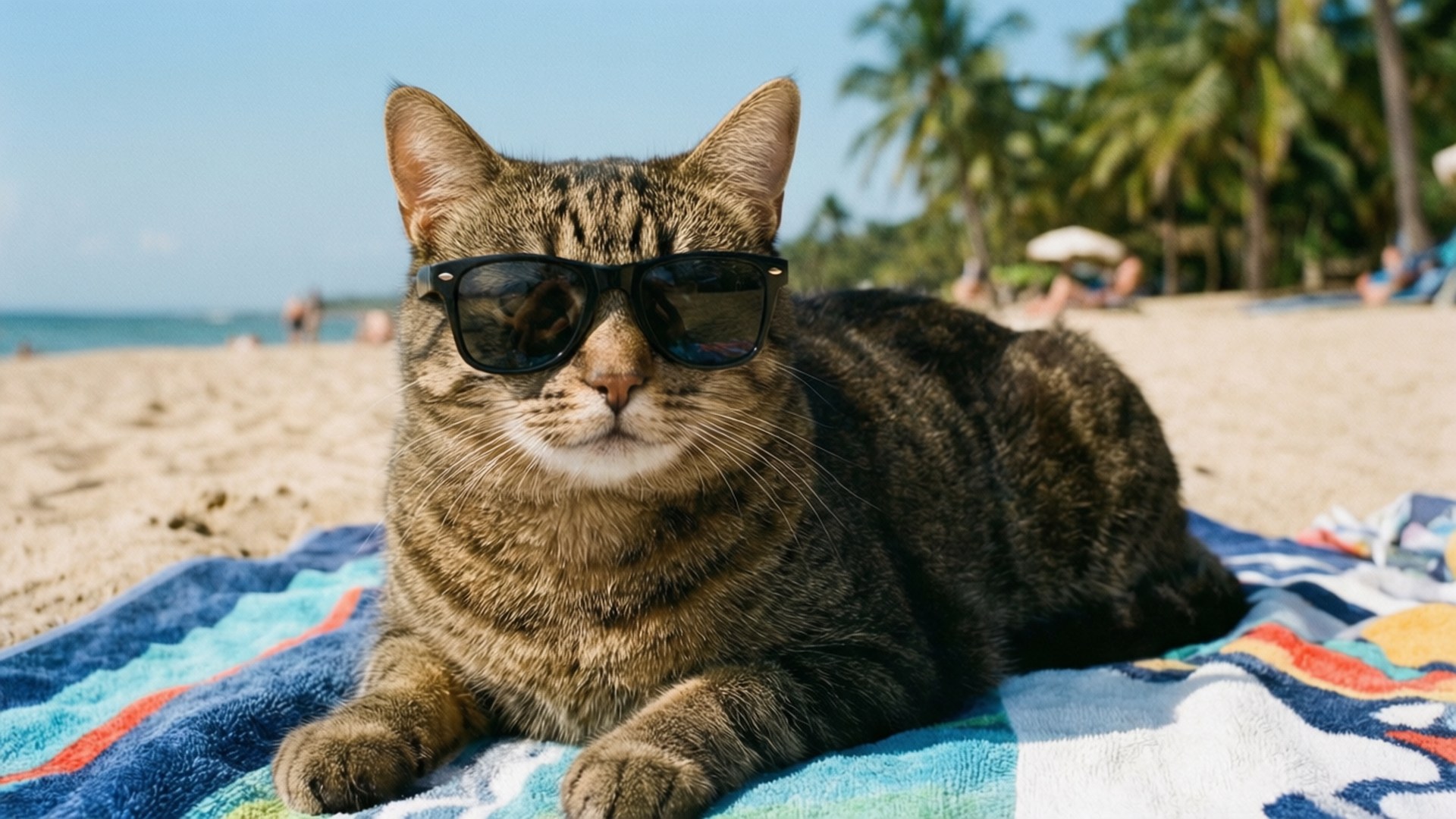 Serin Kedi Yazı Duvar Kağıdı