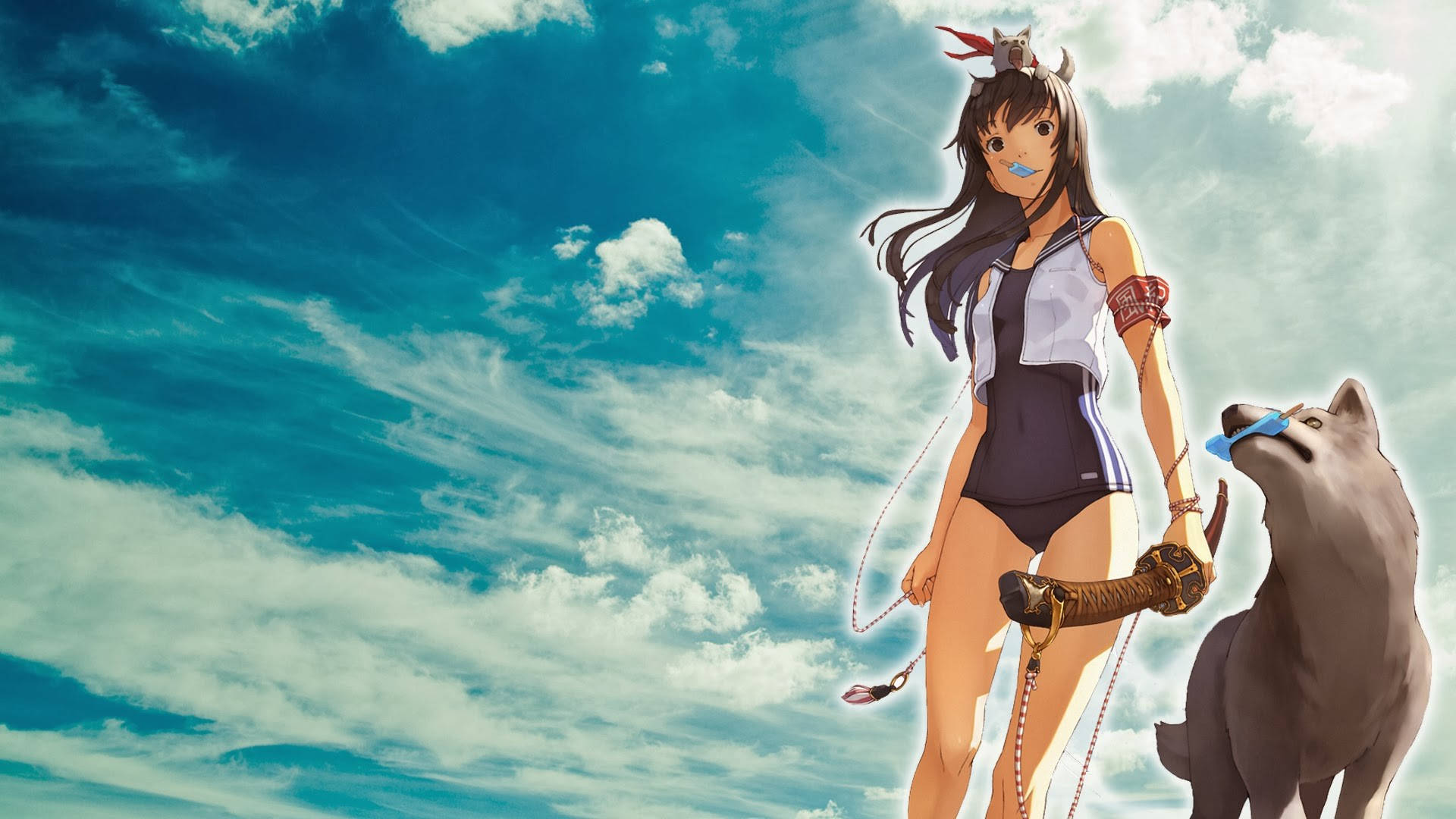 Serin Kurt Anime Fan Sanatı Duvar Kağıdı