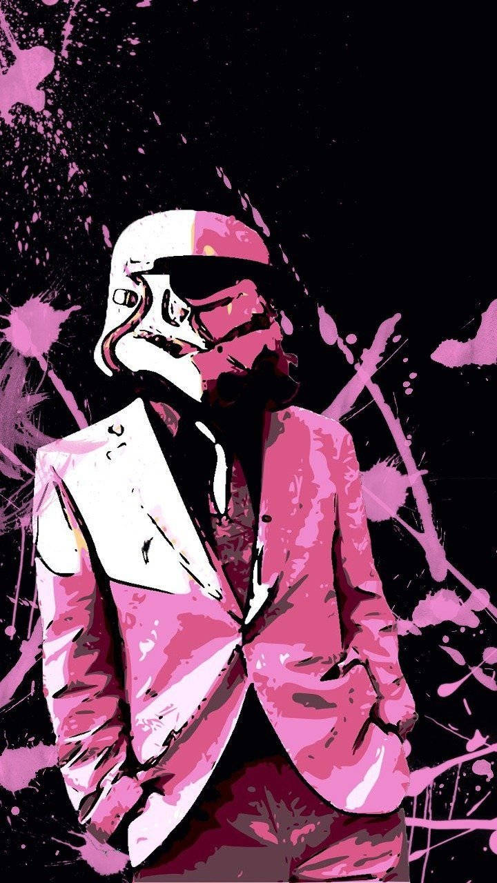 Serin Telefon Stormtrooper Takım Elbiseli Duvar Kağıdı