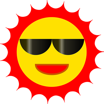 Serin Yaz Güneşi Emojisi Duvar Kağıdı