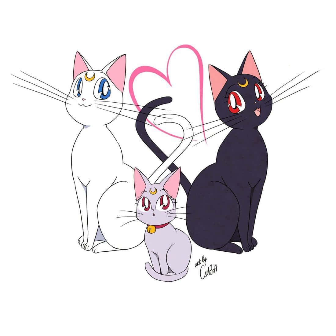 Sert bir bedende nazik bir kalp - Anime Kedi Duvar Kağıdı