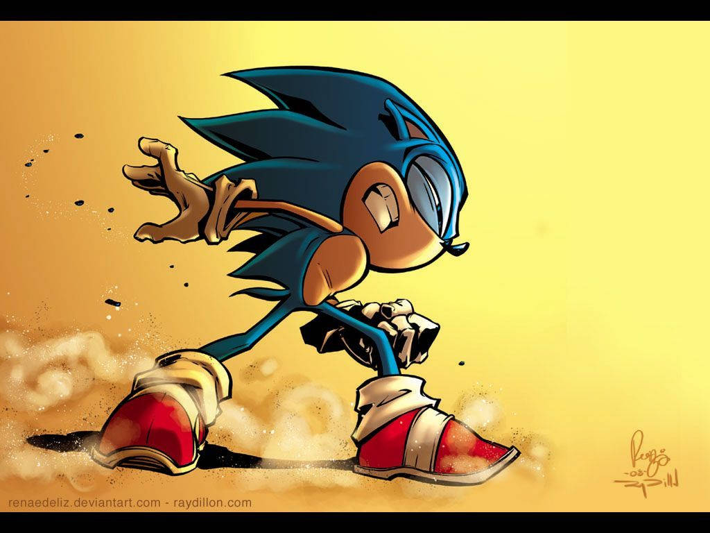 Ses Hızı: Sonic the Hedgehog Hayran Sanatı Duvar Kağıdı