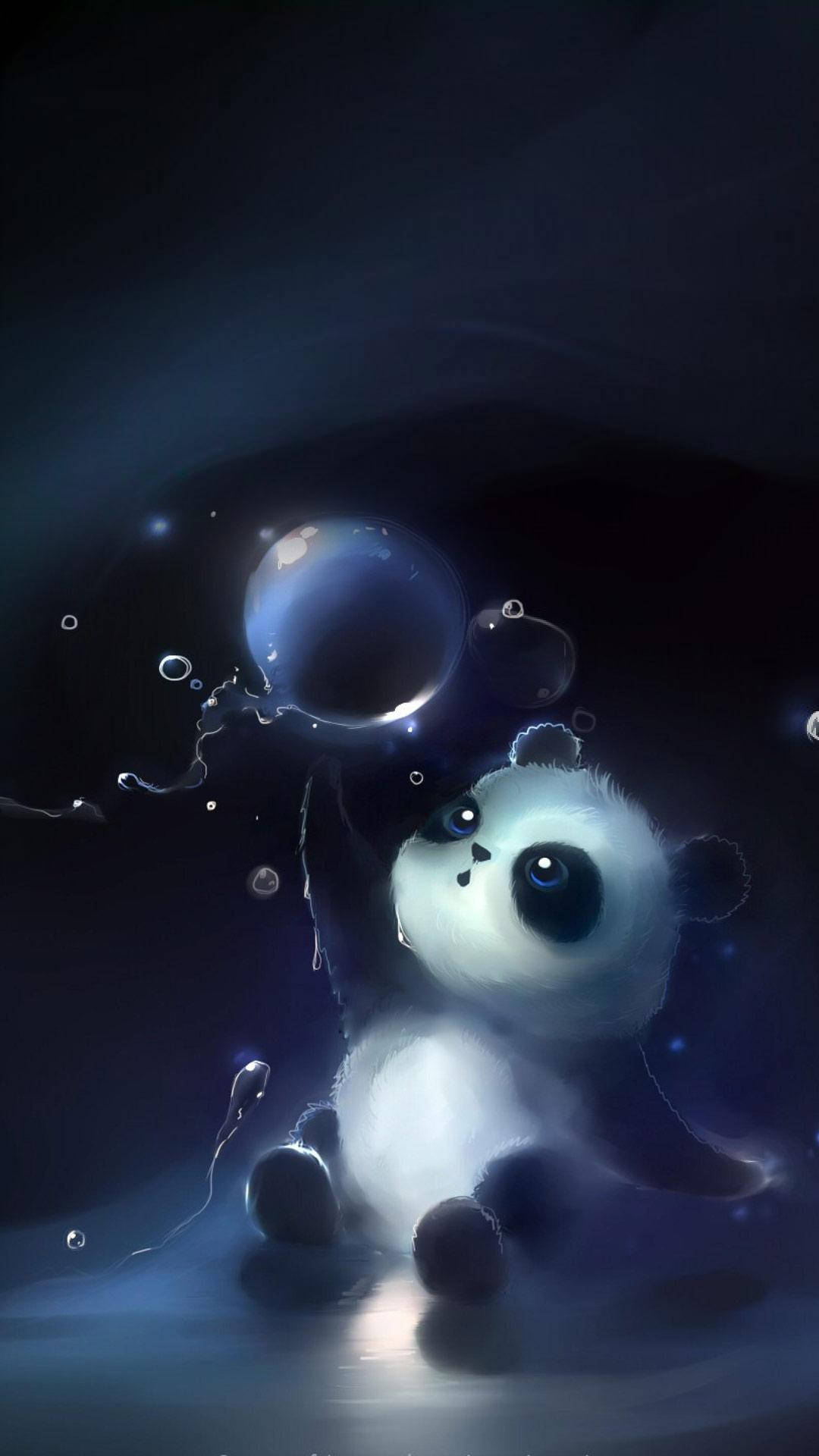 Sevimli 3D Panda Telefon Kılıfı Duvar Kağıdı