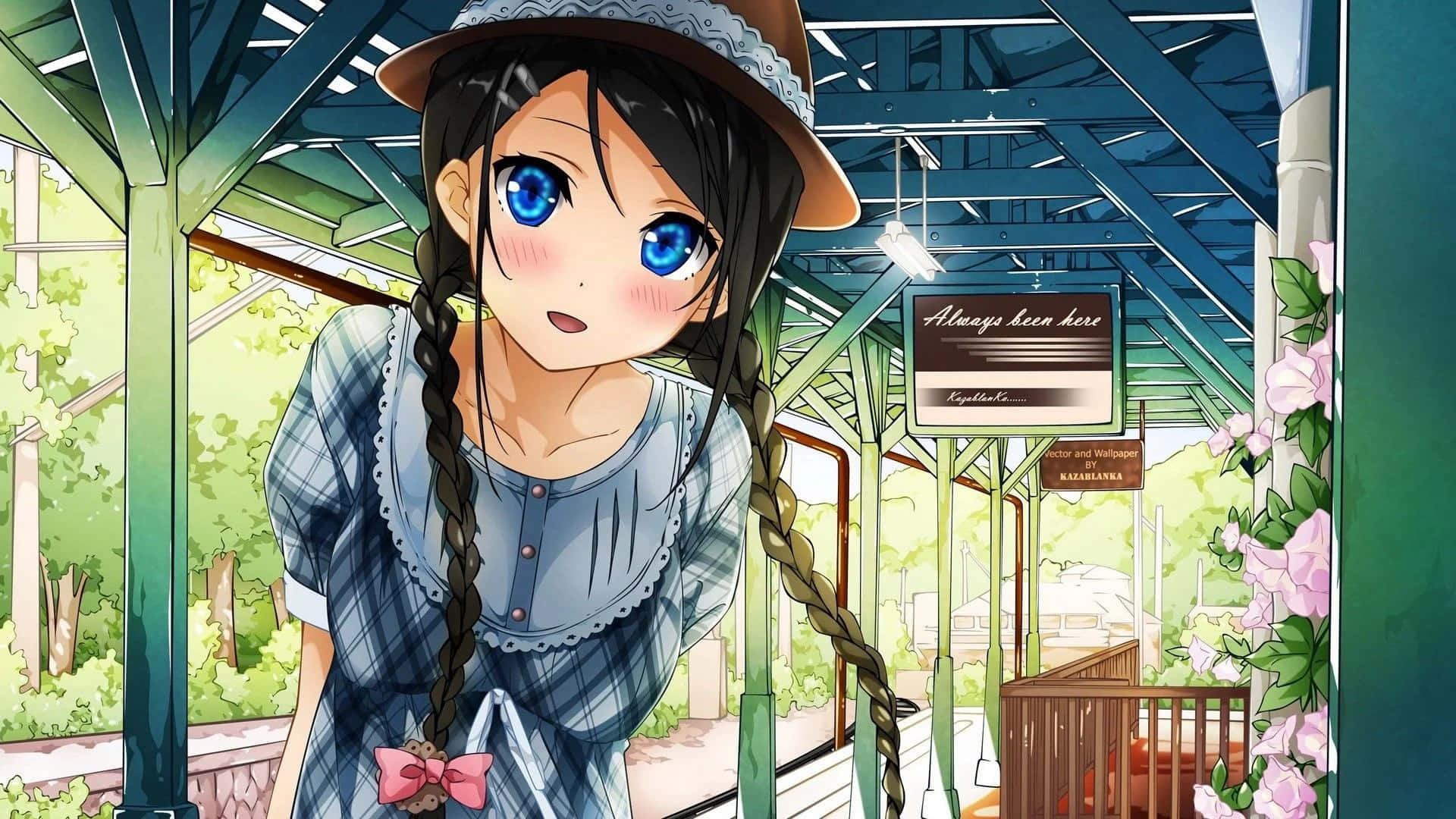 Sevimli Anime Arka Planı Duvar Kağıdı
