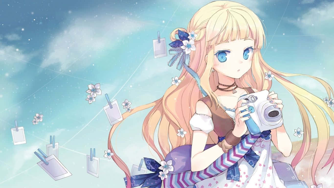 Sevimli Anime Kızı Tatlı PC Duvar Kağıdı