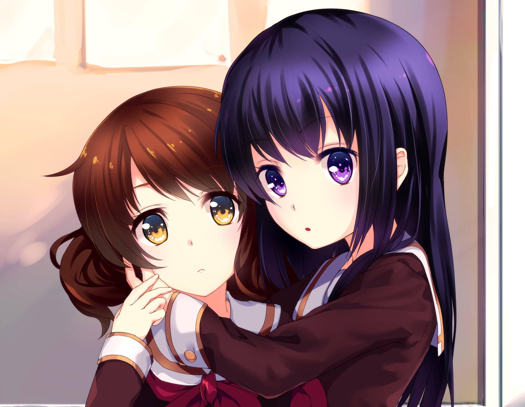 Sevimli Anime Lezbiyenleri Duvar Kağıdı