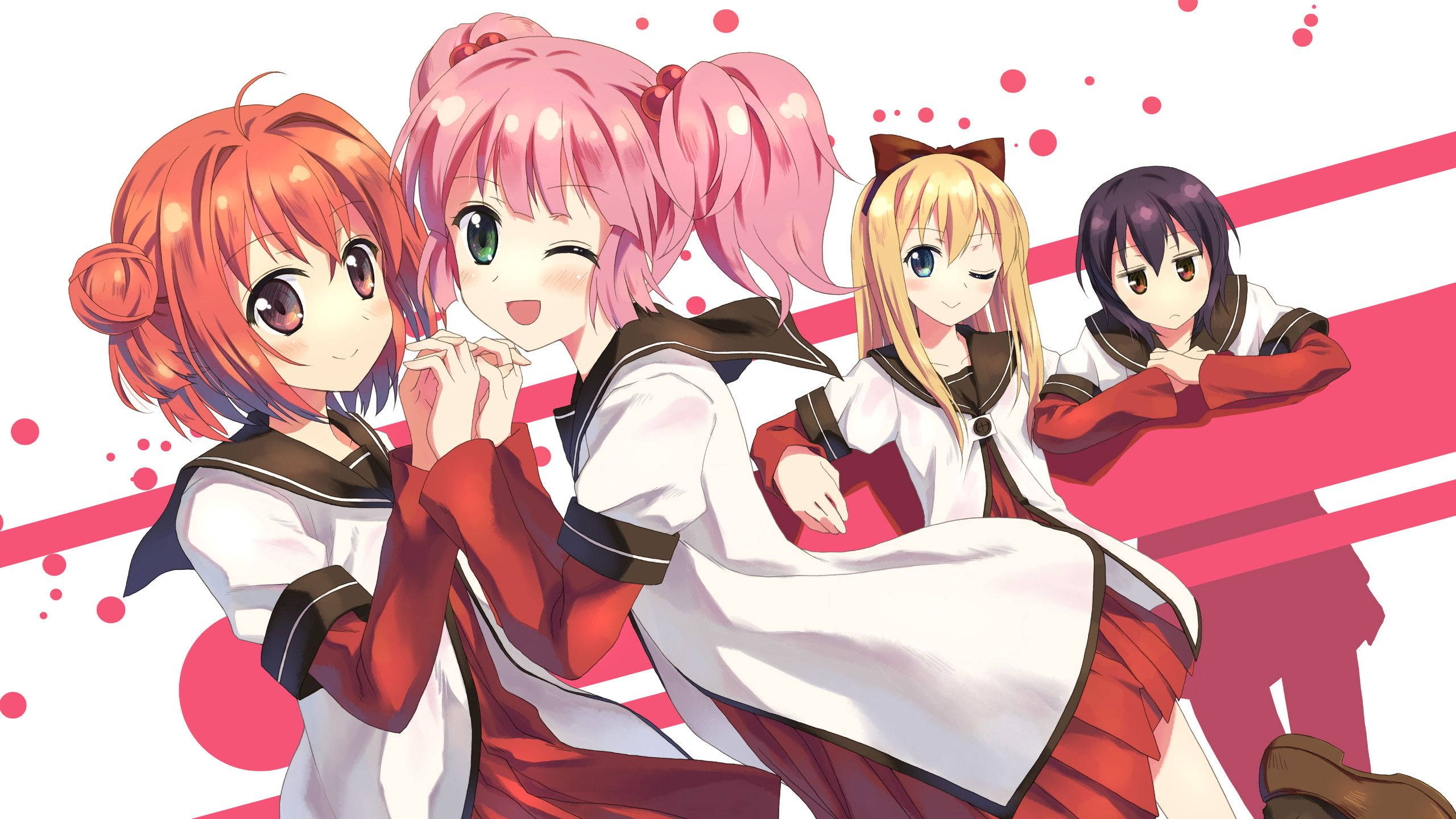 Sevimli Anime Lezbiyenleri Duvar Kağıdı