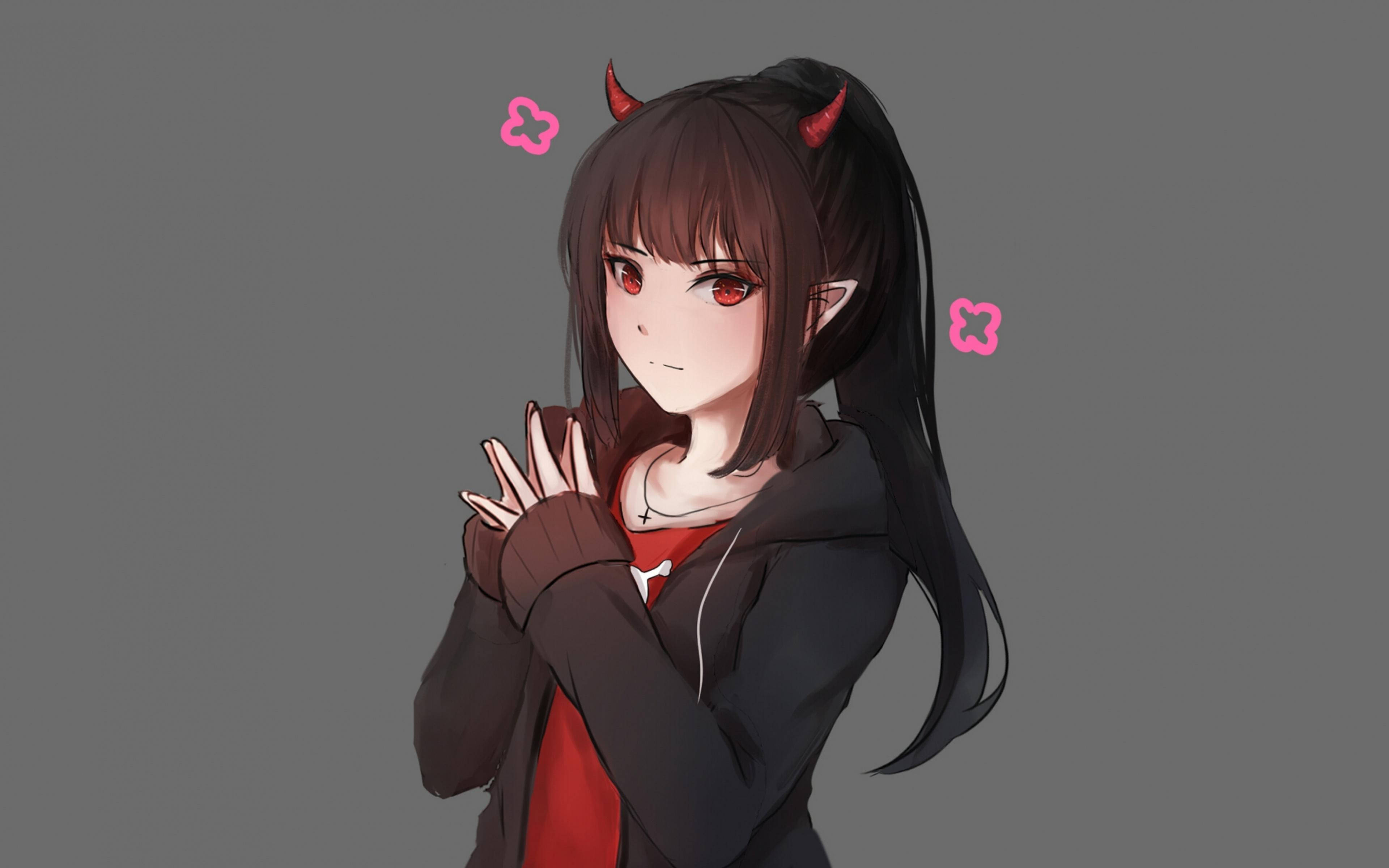 Sevimli Anime Şeytanı Duvar Kağıdı