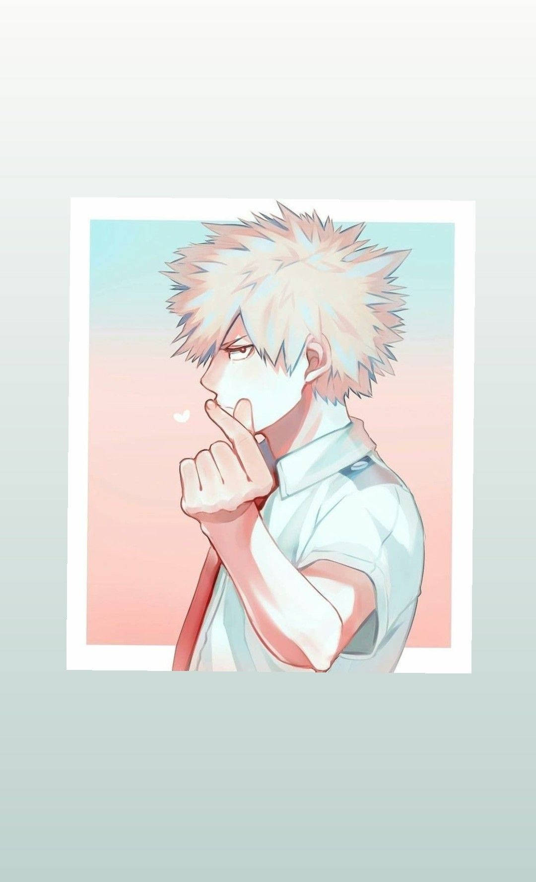 Sevimli Bakugo Kalp Hareketi Duvar Kağıdı