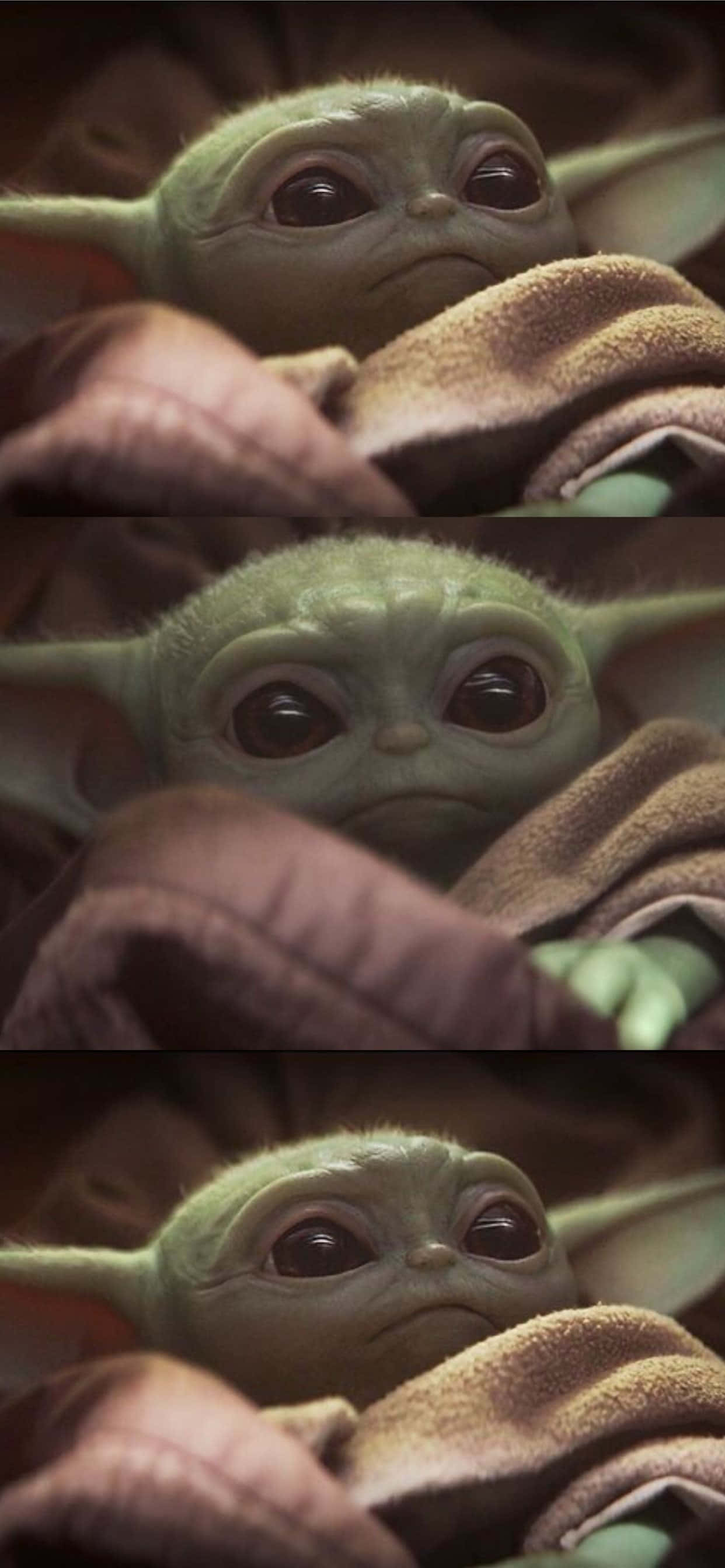 Sevimli Bebek Yoda Kolaj Resmi Duvar Kağıdı