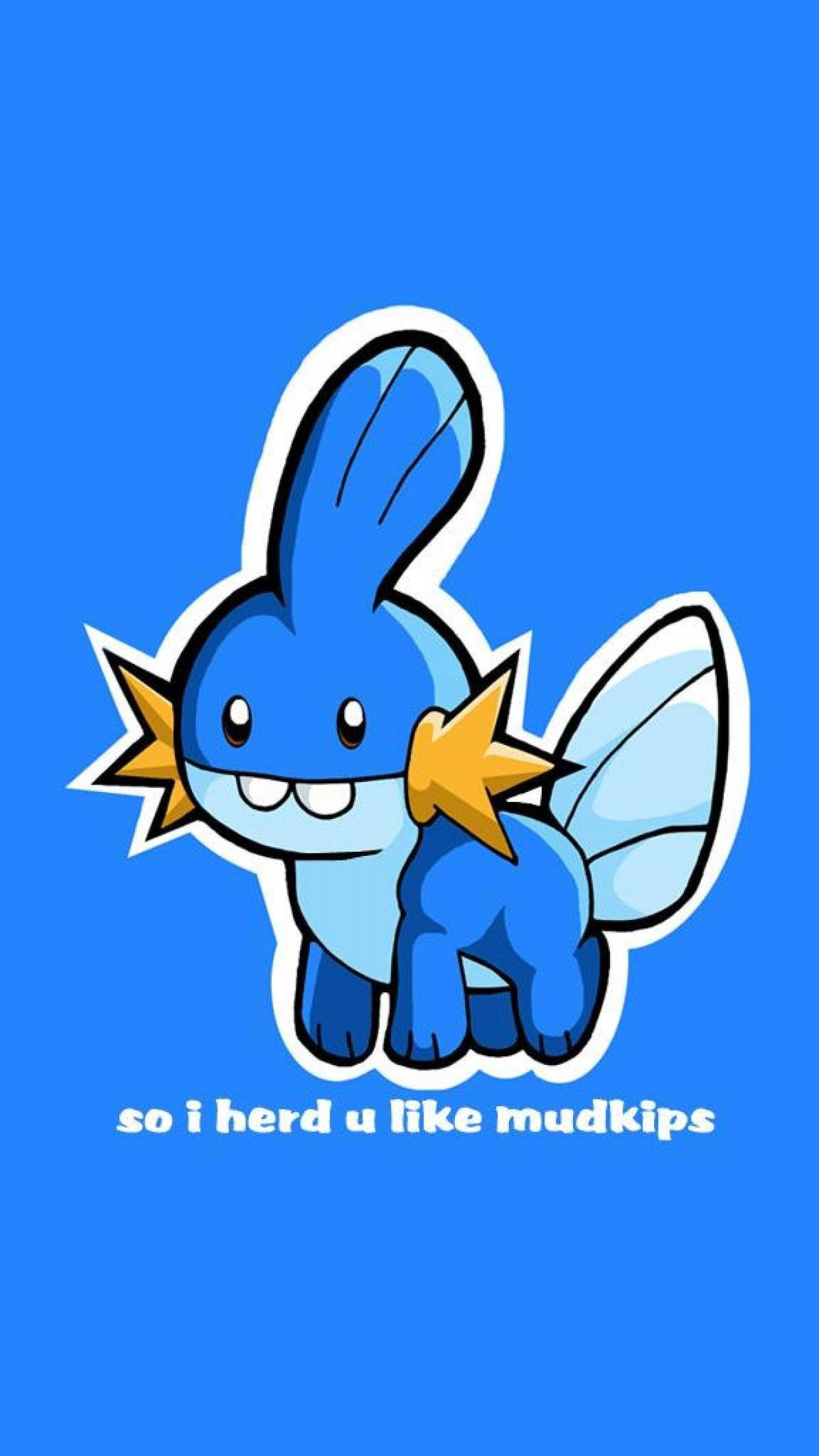Sevimli Bir Mudkip Peluş Oyun Arkadaşı Bekliyor Duvar Kağıdı