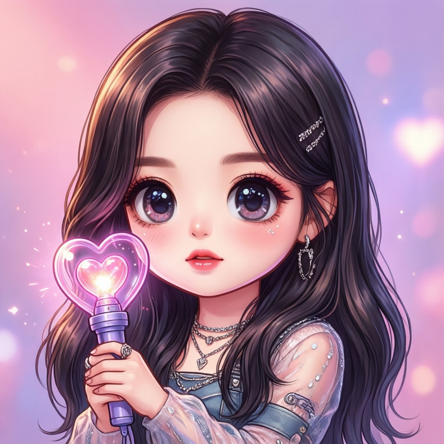 Sevimli Chibi Kpop İdolü Duvar Kağıdı