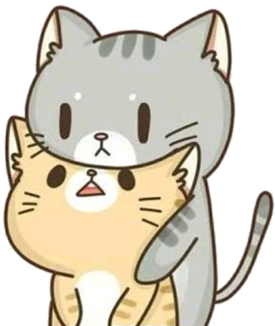 Sevimli_ Çizgili_ Kawaii_ Kedi.PNG Duvar Kağıdı