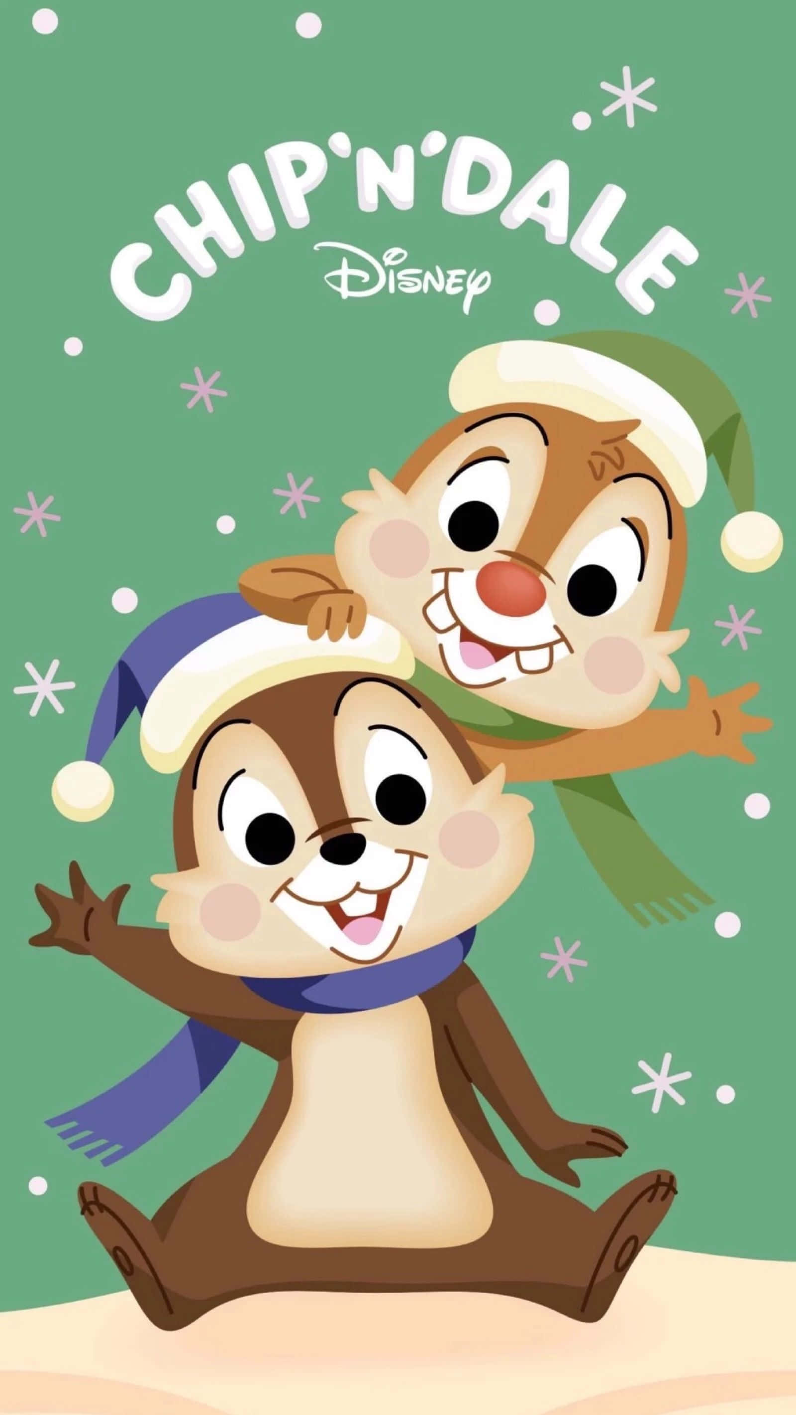 Sevimli Disney Karakterleriyle Noel'i Kutlayın! Duvar Kağıdı