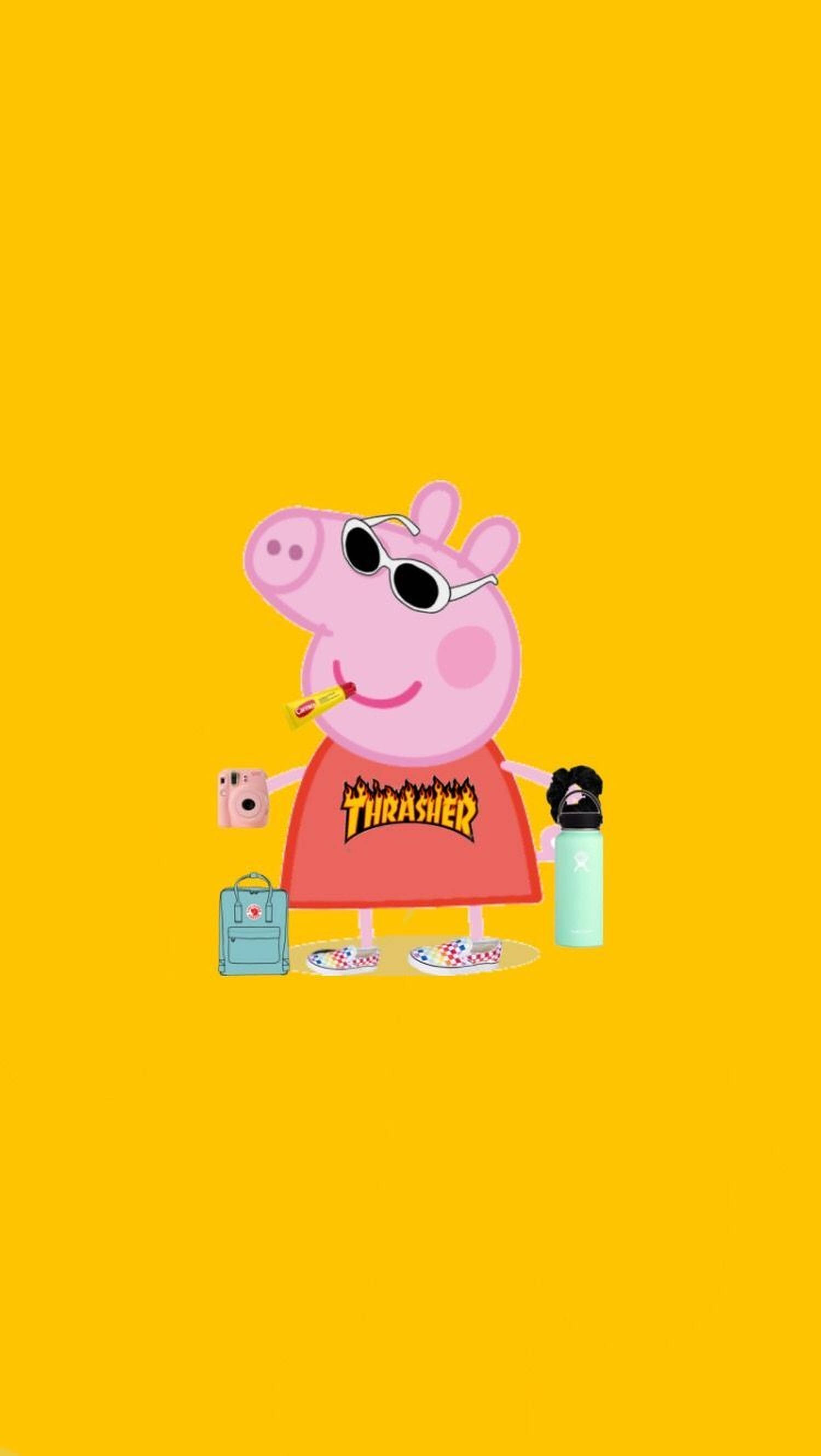 Sevimli Domuz Peppa Duvar Kağıdı