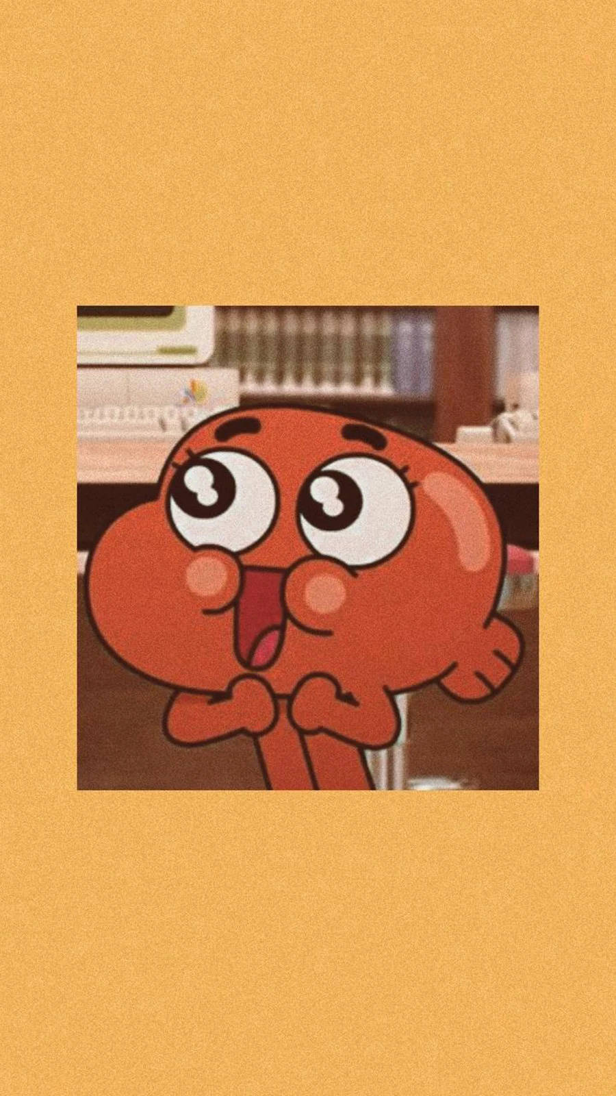 Sevimli Estetik Karikatür Darwin Watterson Duvar Kağıdı