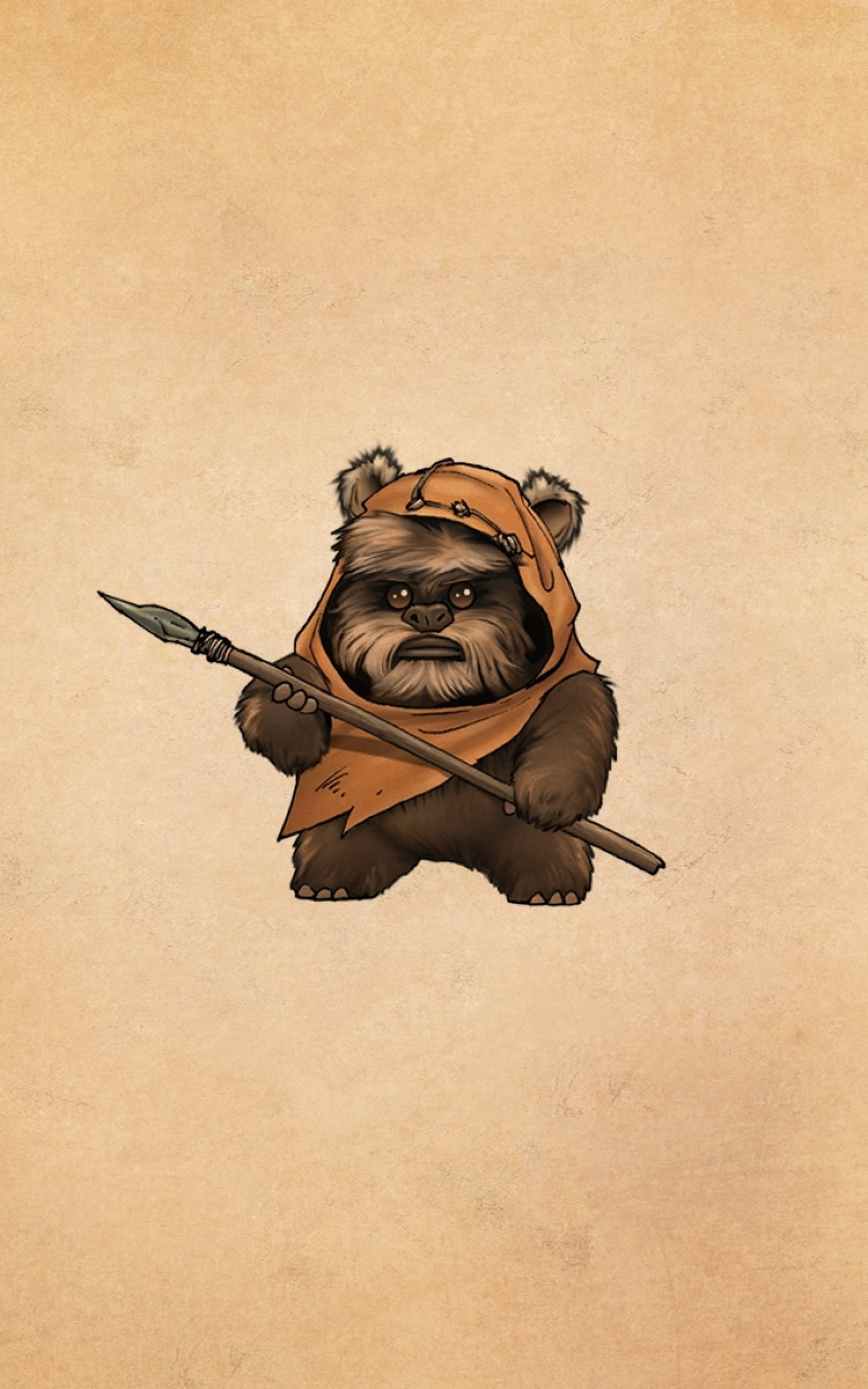 Sevimli Ewok Star Wars Tablet Duvar Kağıdı