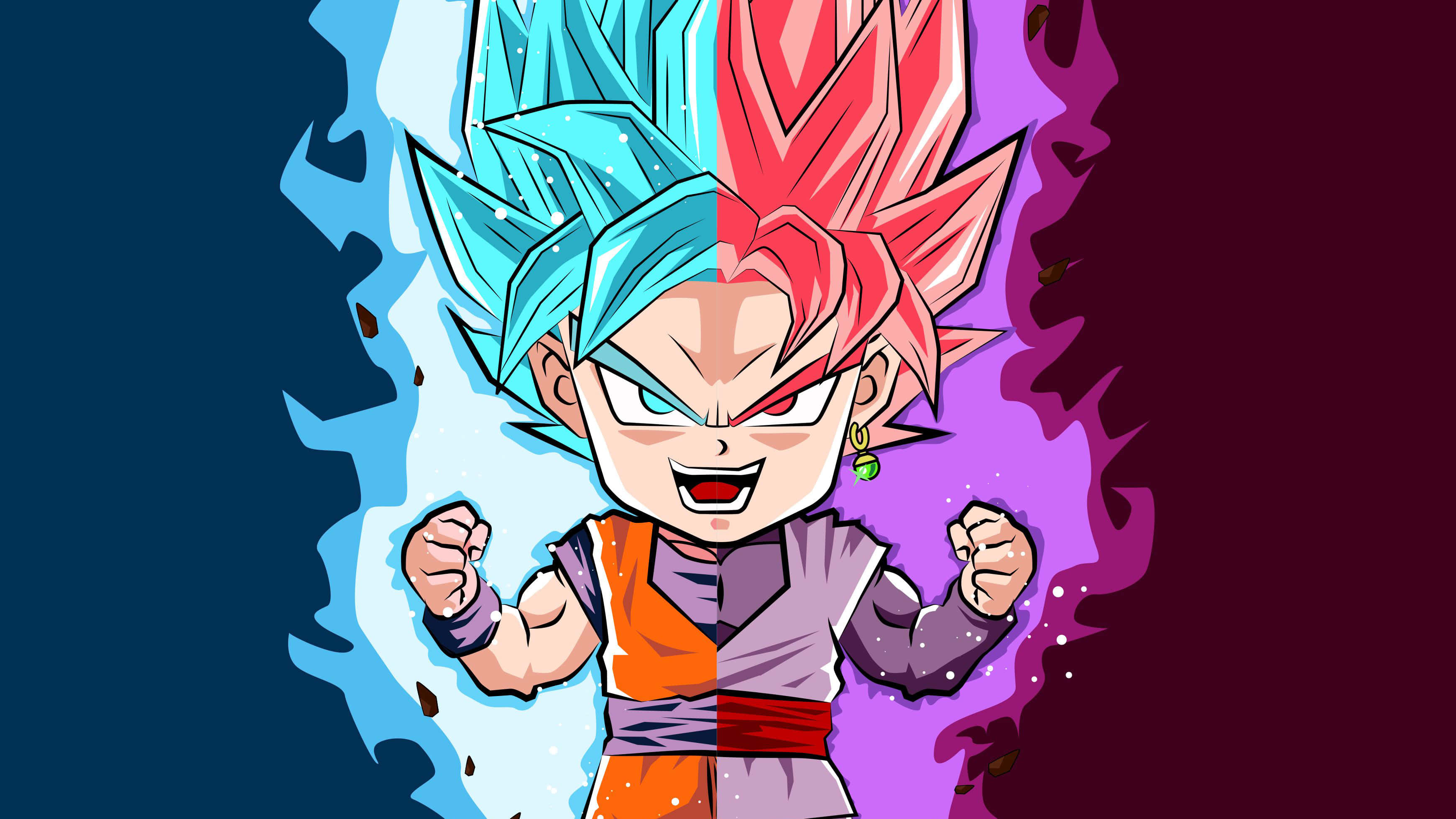 Sevimli Goku Dragon Ball Super Resmi Duvar Kağıdı