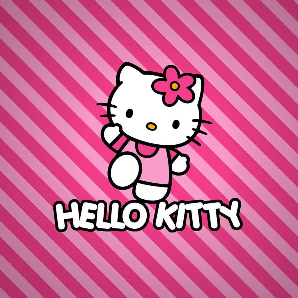 Sevimli Hello Kitty iPad Duvar Kağıdı