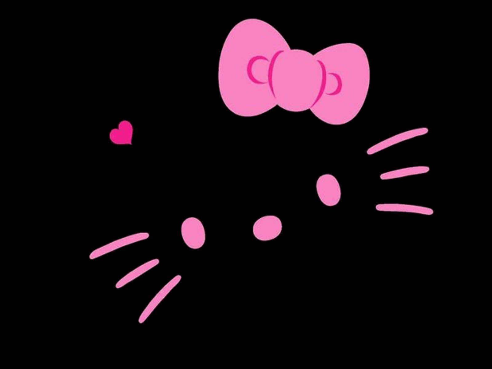 Sevimli Hello Kitty Temalı Dizüstü Bilgisayar Duvar Kağıdı