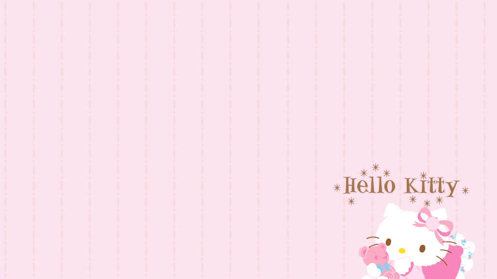 Sevimli Hello Kitty Estetiği Duvar Kağıdı
