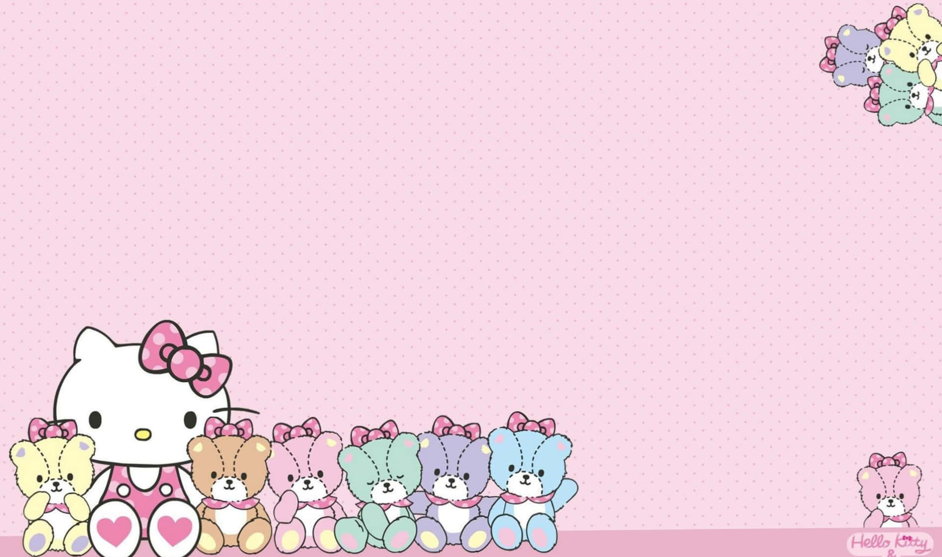 Sevimli Hello Kitty Dizüstü Bilgisayar Duvar Kağıdı