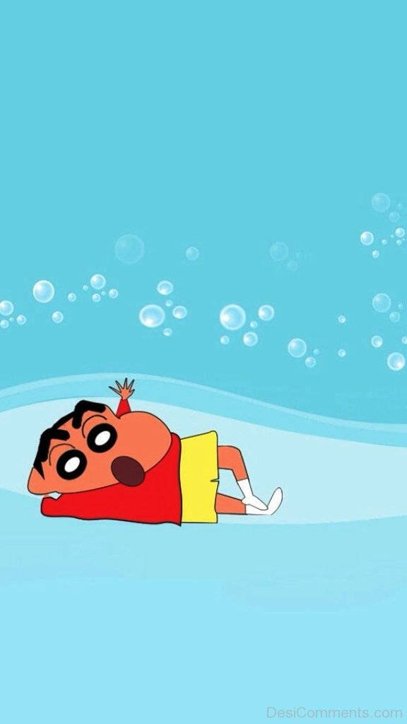 Sevimli Japon Karakteri Shin Chan iPhone Duvar Kağıdı