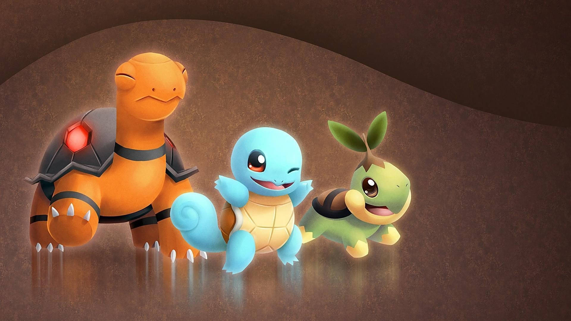 Sevimli Kaplumbağa Pokemon Duvar Kağıdı