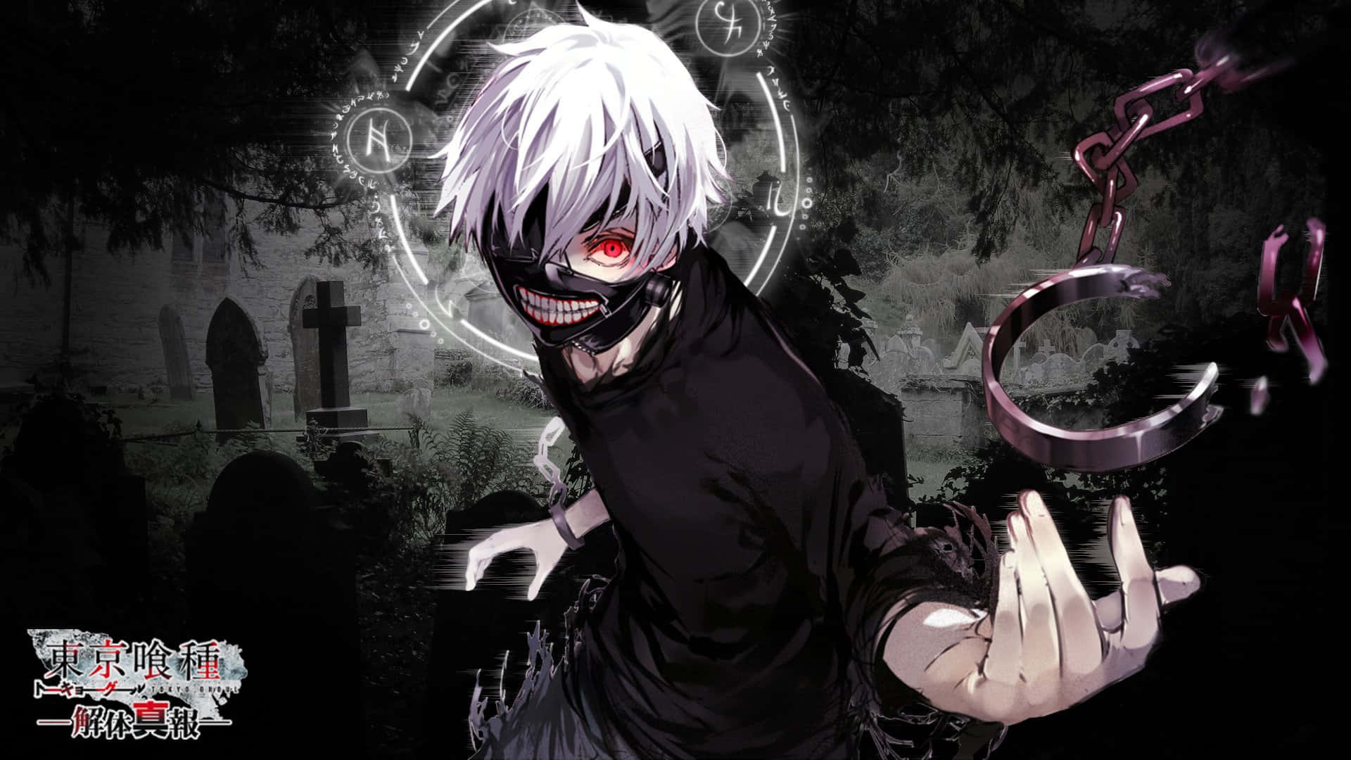 Sevimli Karanlık Anime Sanatı Tokyo Ghoul Kaneki Ken Duvar Kağıdı