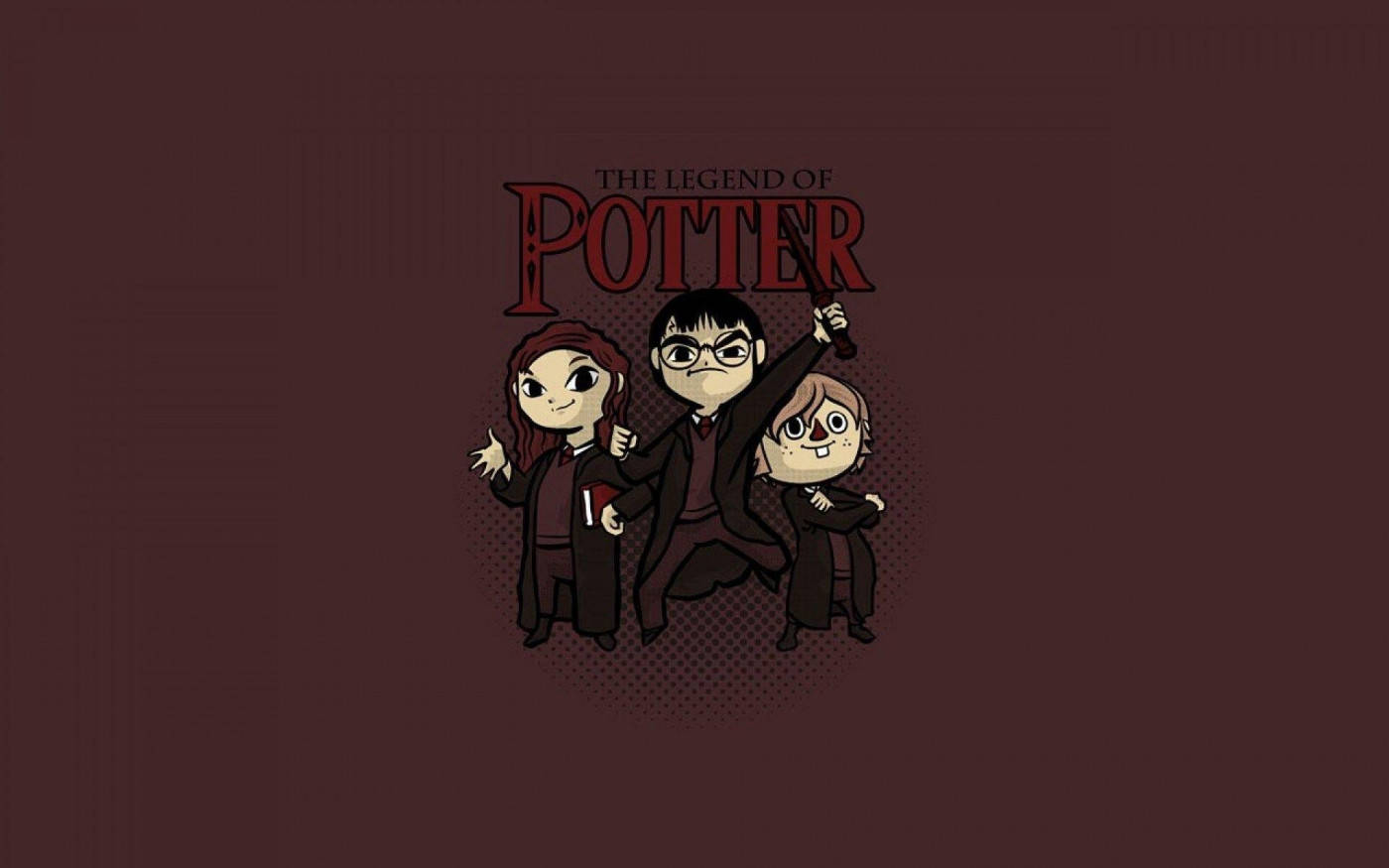 Sevimli Karikatür Harry Potter iPad Duvar Kağıdı