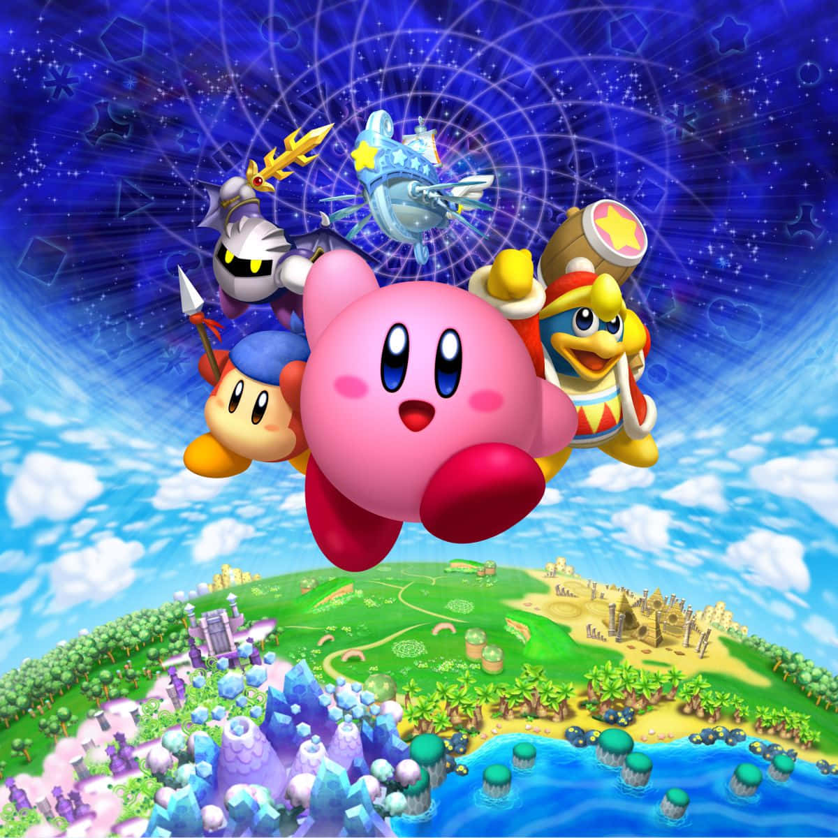 Sevimli Kirby Büyük Gülümsemesini Gösteriyor! Duvar Kağıdı