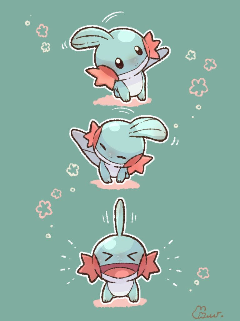 Sevimli Mudkip Sanatı Duvar Kağıdı