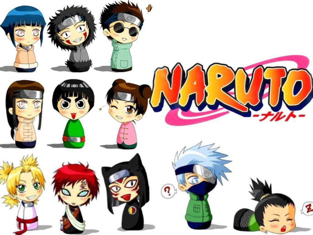 Sevimli Naruto Chibi Karakterleri Duvar Kağıdı